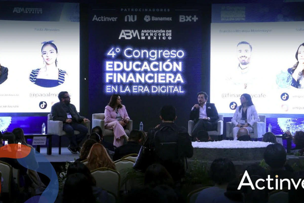 Actinver reafirma su compromiso con la educación financiera digital al participar en el 4º congreso de la abm