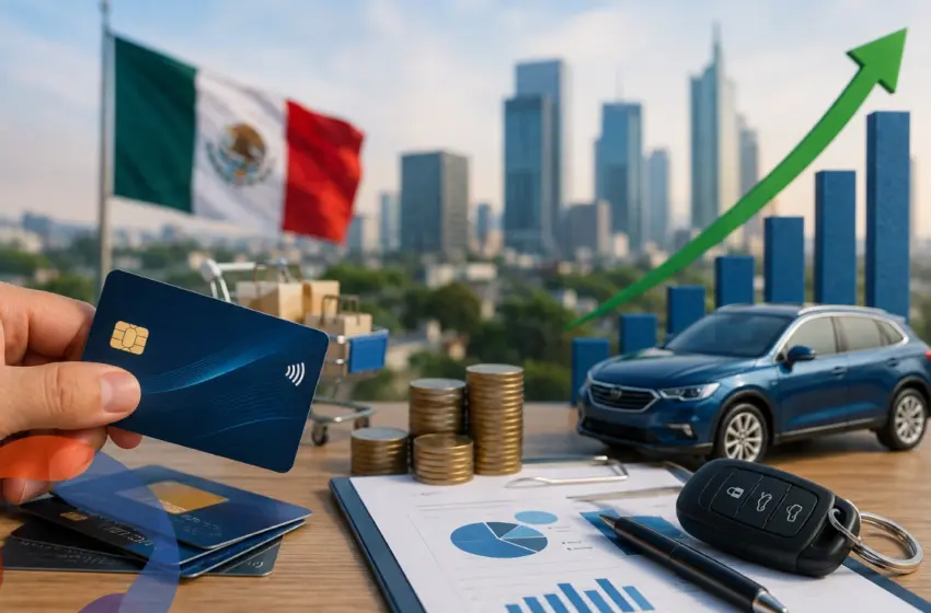  Tarjetas de crédito y financiamiento automotriz sostienen dinamismo en México