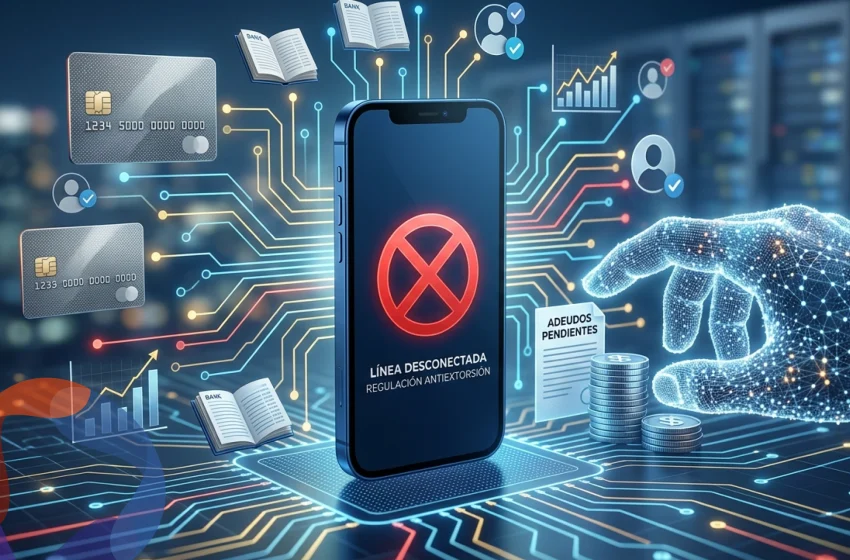  Desconexión de línea telefónica por regulación antiextorsión no cancela adeudos bancarios ni crediticios