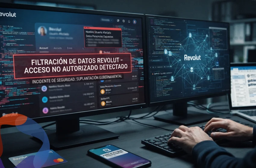  Revolut sufre filtración de datos tras sofisticada estafa de suplantación de identidad gubernamental
